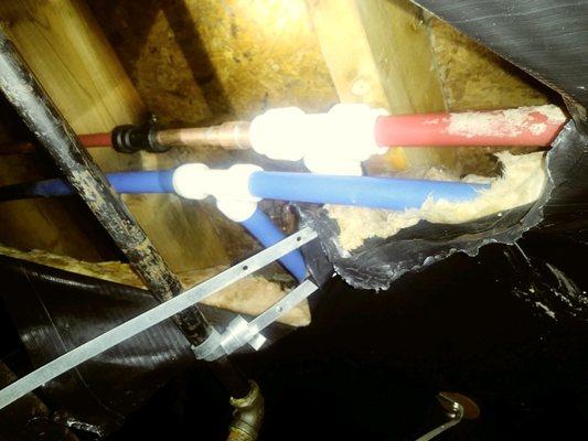 After repair, which plumber recommends replacing all fitting like the one that failed.