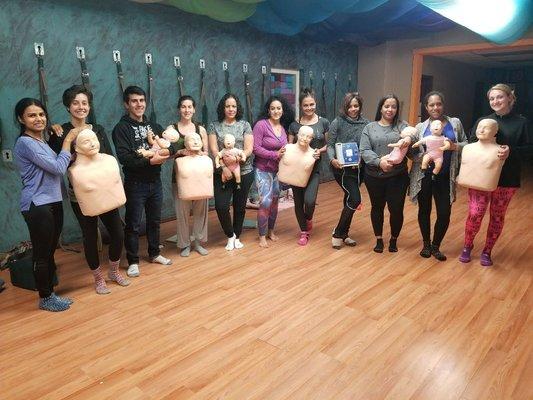 CPR/AED class @ Nueva Alma Yoga. Yonkers, NY.