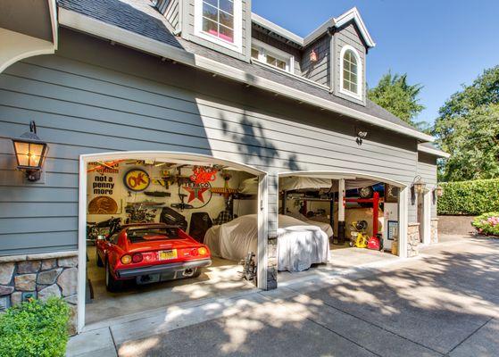 Four car garage plus