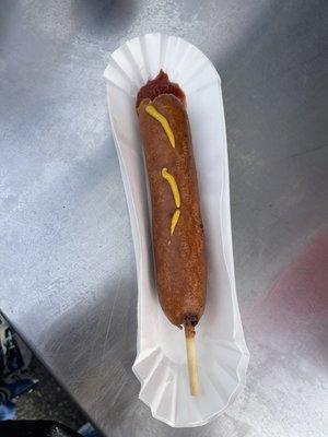 Hand dipped Jalapeño Corn dog