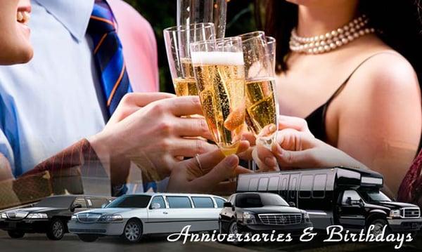 Limos for  Anniversaries, Birthdays, going out to town.