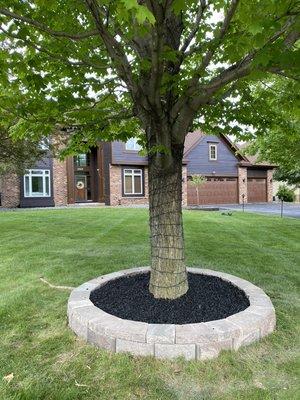 Beautiful Circle Retaining wall for tree landscape