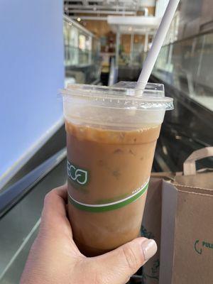 Today's iced coffee was from Whole Foods. Not bad at all !!