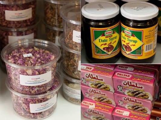 Exotic items from the Middle East--photo courtesy of Cardamom Kitchen Tours