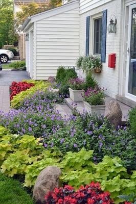 Lots of color and contrast for a curb appeal.