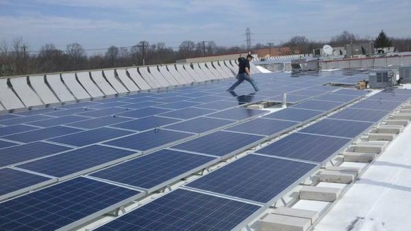 This is a 100 kw solar project we have installed in Voorhees, New Jersey