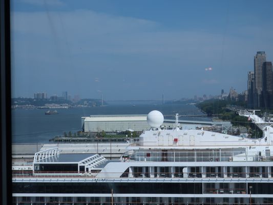 Looking north on the Hudson River from the MCT.