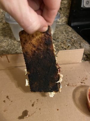 Betty White. Burnt crust.