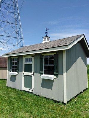 Garden Shed with Custom Flower Boxes