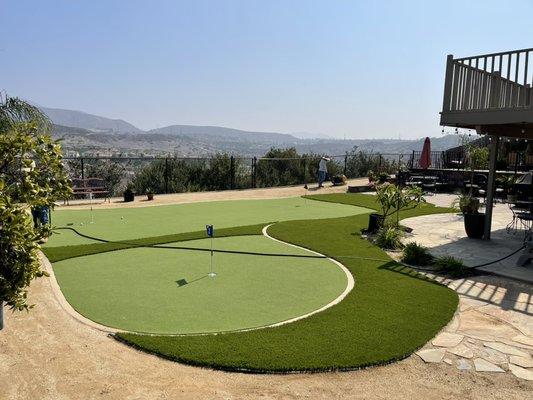 Turf Mini golf area