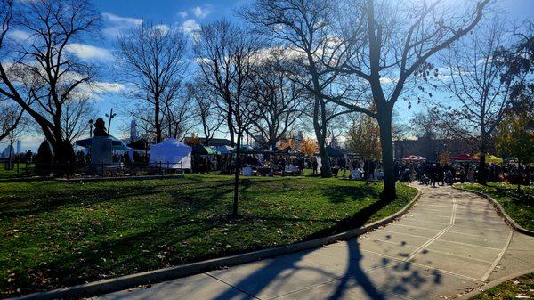 Circular Pathway (12/10/22). #RiverviewFiskPark #JerseyCity #NewJersey #Park