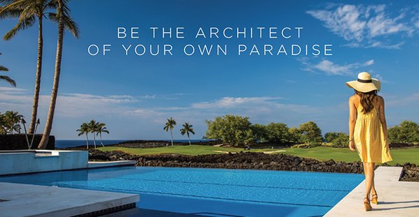 Print and digital advertisement for the luxury real estate development of Ke Kailani on the Kohala Coast of the Big Island of Hawaii.