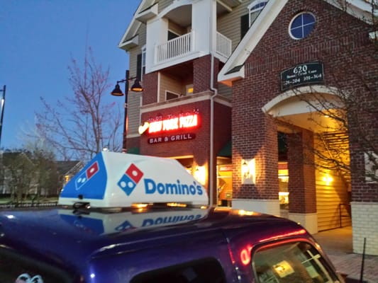 Pizza so good even Domino's guy has to have some.