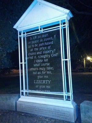 Disturbing that real Patriot Patrick Henry does not warrant a real monument, and park, but instead has this shitshow!