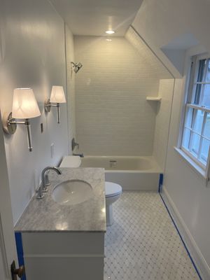 Hallway bathroom remodel)