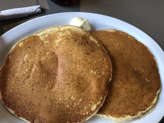 Beer bettered pancakes,  surprisingly unsweet, unlike any pancakes I've had before. It's good!