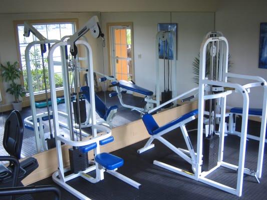 Enjoy our private fitness center with an array of equipment.