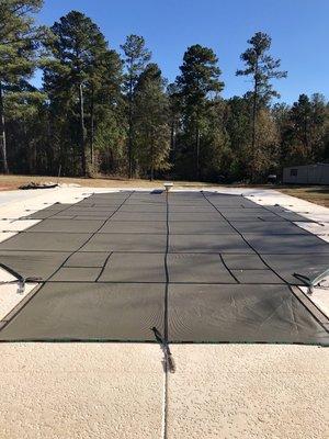 Security covers installed to fit your pool