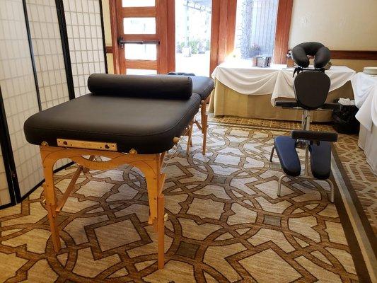 Table & chair massages for Elite Academic Academy in Temecula.