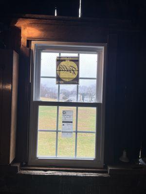 *This is a window we replaced in that some barn