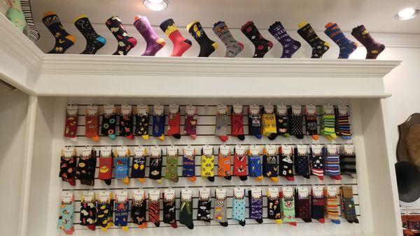 Beautiful selection of socks.