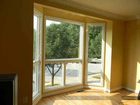 Window installation and interior painting