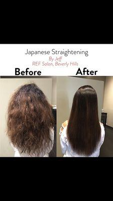 Japanese hair straightening by Jeff