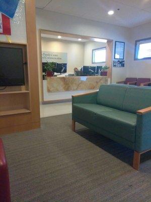 Waiting room and front desk