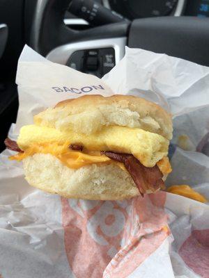 Bacon egg and cheese biscuit. YUM!