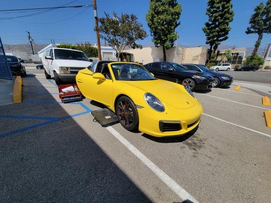 Porsche Dash Cam Installation