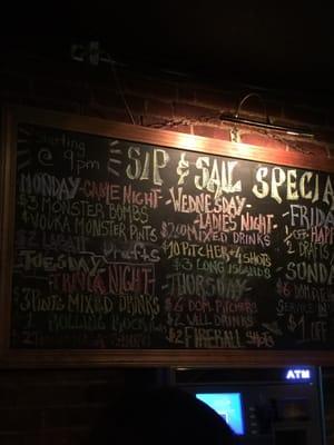 The specials for the week