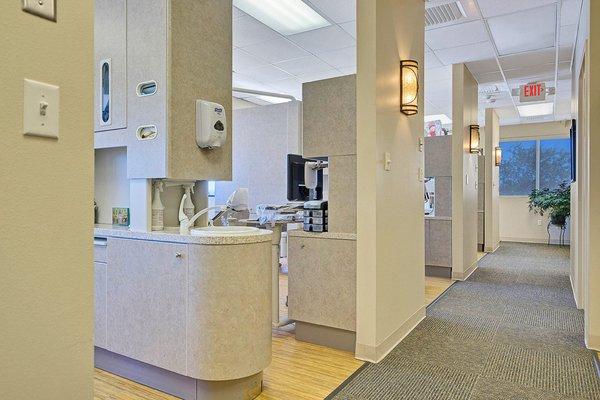 Green Gregson Family Dentistry treatment rooms.