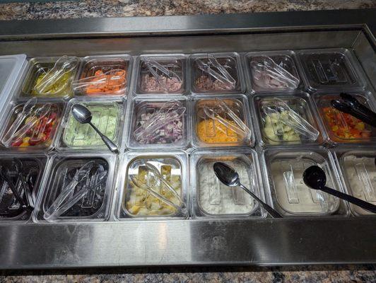 Super clean salad bar