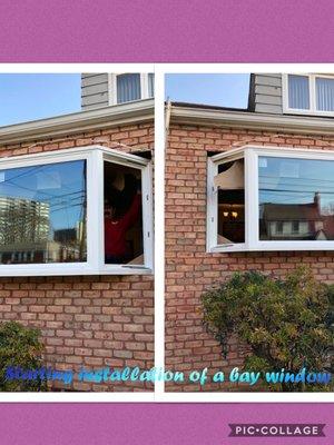 Starting Installation of a Bay Window