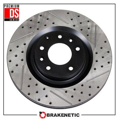 Brakenetic Premium Carbon+ DS Series Drilled Slotted Brake Rotors