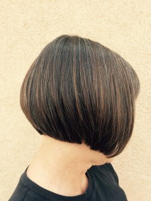 A skilled stylist cut