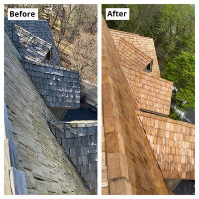 Cedar Shake Roof Replacement in Shakopee, MN