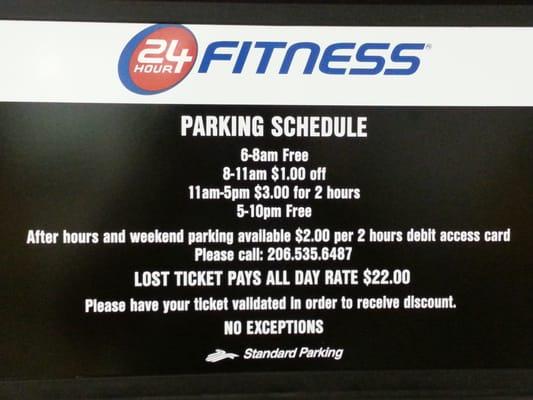 24 Hour Fitness parking