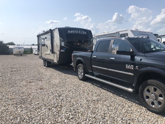 Towing repossessed camper from Ohio to Kansas