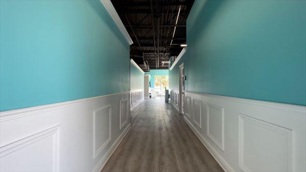 Hallways inside of facility