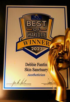 Owner Debbie Fantin is "Best Of Charlotte" since 2013