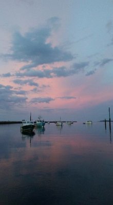 Sunset in the harbor