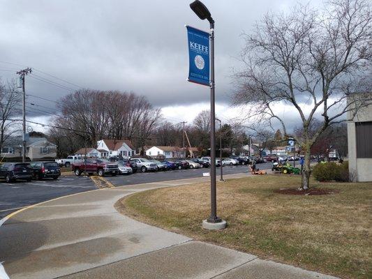 Front of School Parking Lot