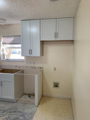 New cabinets