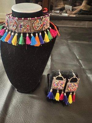 Beautiful colorful necklace set