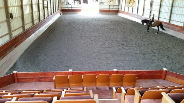 The beautiful McCrae Farm stadium seating and arena.