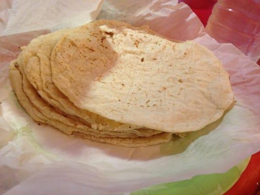 Fresh corn tortillas