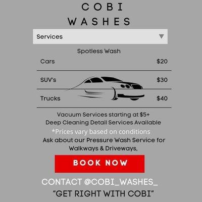 Cobi washes