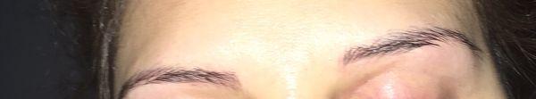 The crooked almost non existent eyebrows Tara left me with