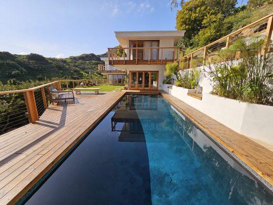 Swimming pool in Malibu